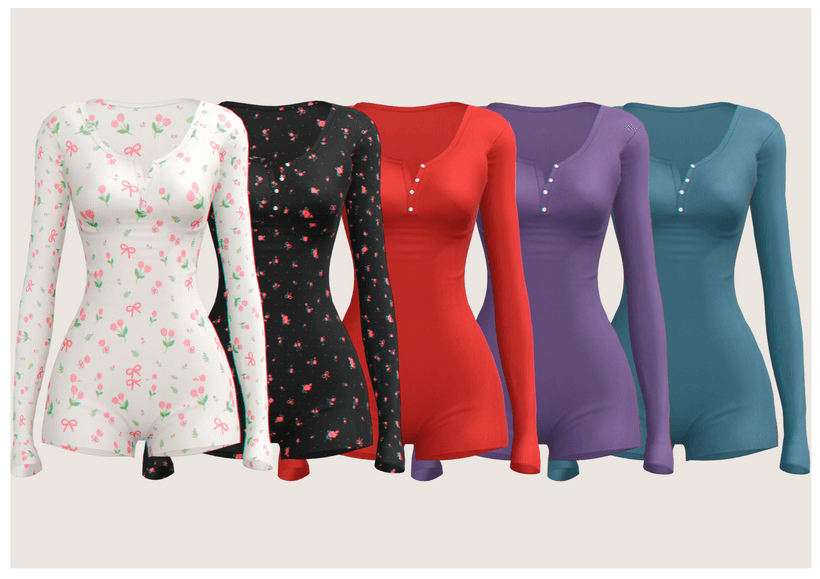 Галерея мода Сет пижам Sleepwear Mini Set #1